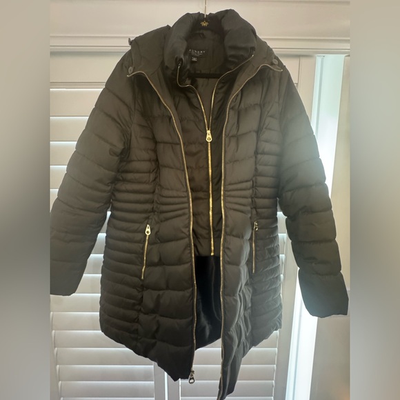 Laundry By Shelli Segal Dark Green Puffer Coat - Picture 2 of 4